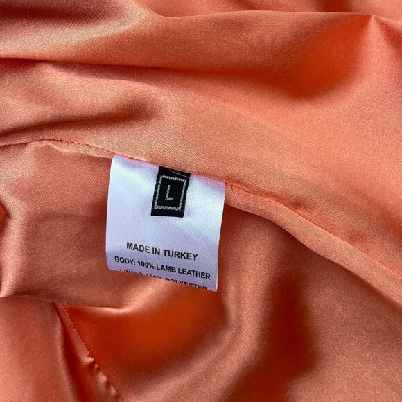 Overland Coraline Washed Lambskin Leather Jacket Large NWT - Picture 11 of 12